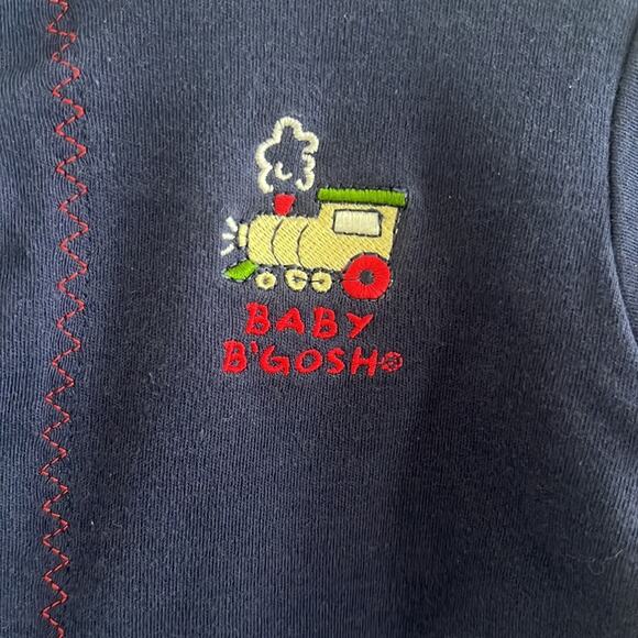 Vintage Baby B'Gosh 100% Combed Cotton Commuter Transportation Snap Button Onsie - Picture 5 of 8